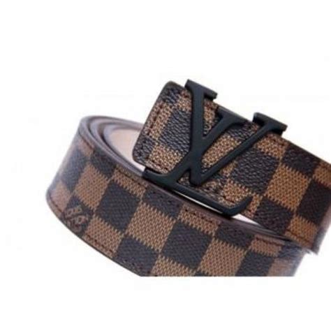 black and brown lv belt|louis vuitton belt brown checkered.